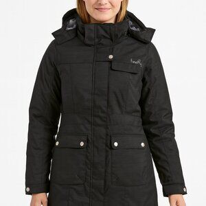 🧥 NWT Womens Black FIREFLY Long Winter Parka Jacket, Ski Insulated Coat Sz. (M)